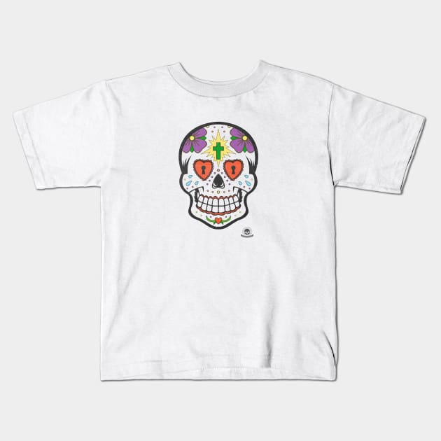 Calavera Uno Kids T-Shirt by d13design